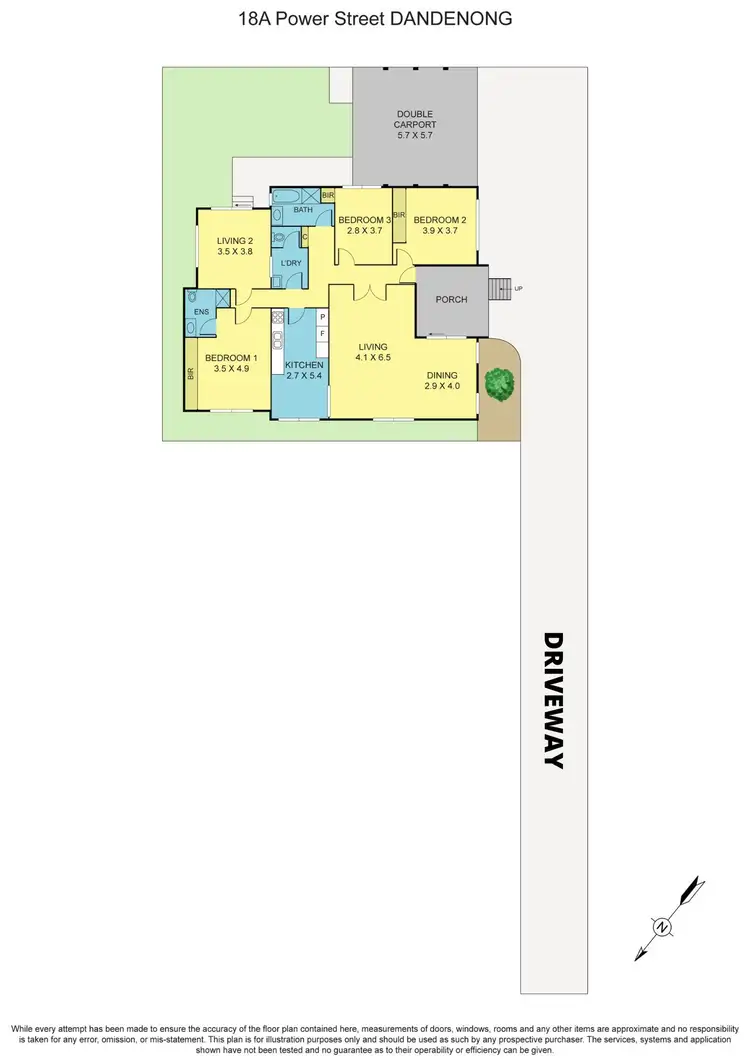 Floorplan of Homely house listing, 18A Power Street, Dandenong VIC 3175