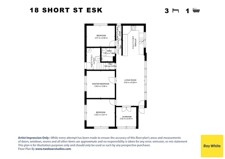Floorplan of Homely house listing, 18 Short Street, Esk QLD 4312