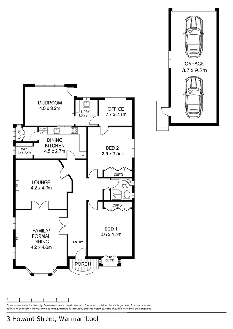 Floorplan of Homely house listing, 3 Howard Street, Warrnambool VIC 3280