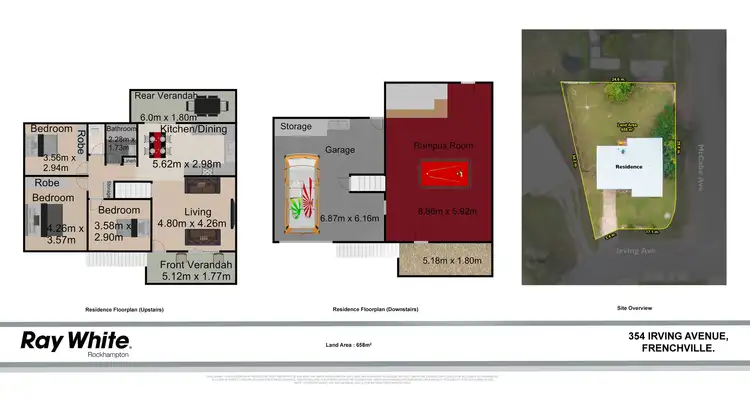 Floorplan of Homely house listing, 354 Irving Avenue, Frenchville QLD 4701