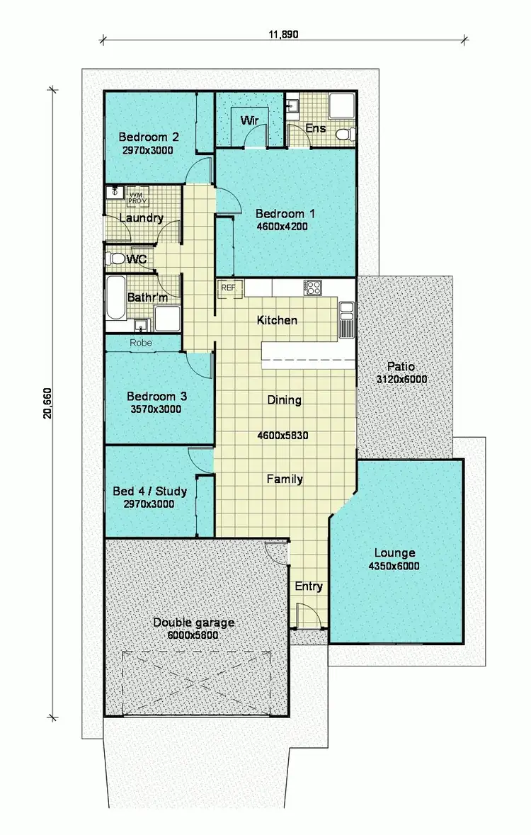 Floorplan of Homely house listing, 26 Lakeside Drive, Emerald QLD 4720
