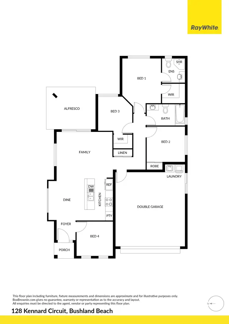 Floorplan of Homely house listing, 128 Kennard Circuit, Bushland Beach QLD 4818