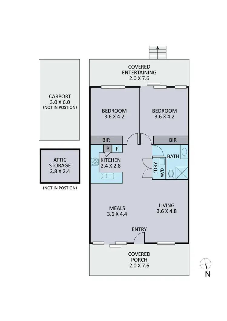 Floorplan of Homely unit listing, 23 White Close, Lilydale VIC 3140