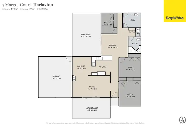 Floorplan of Homely house listing, 7 Margot Court, Harlaxton QLD 4350