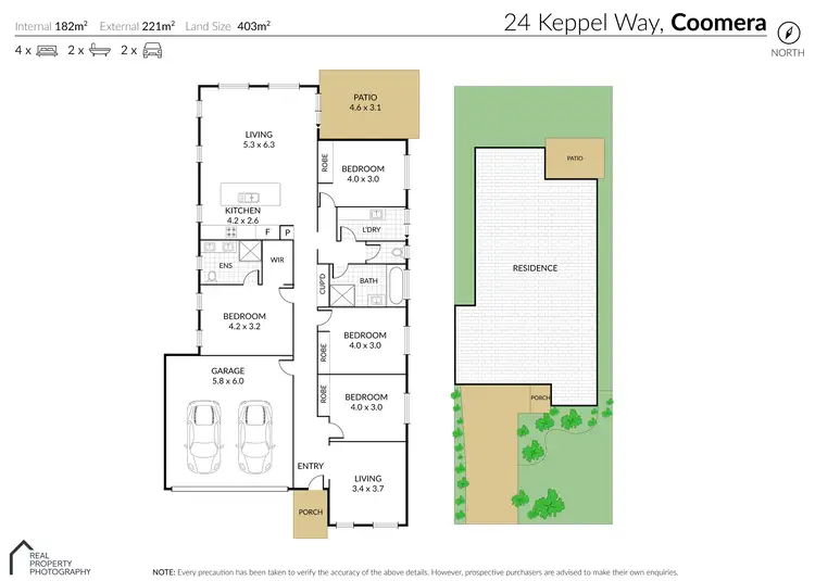 Floorplan of Homely house listing, 24 Keppel Way, Coomera QLD 4209