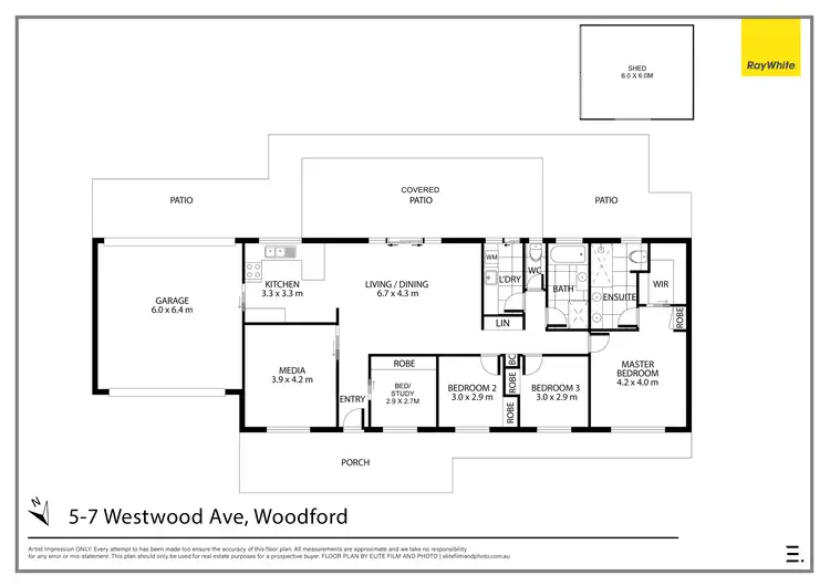 Floorplan of Homely house listing, 5-7 Westwood Avenue, Woodford QLD 4514