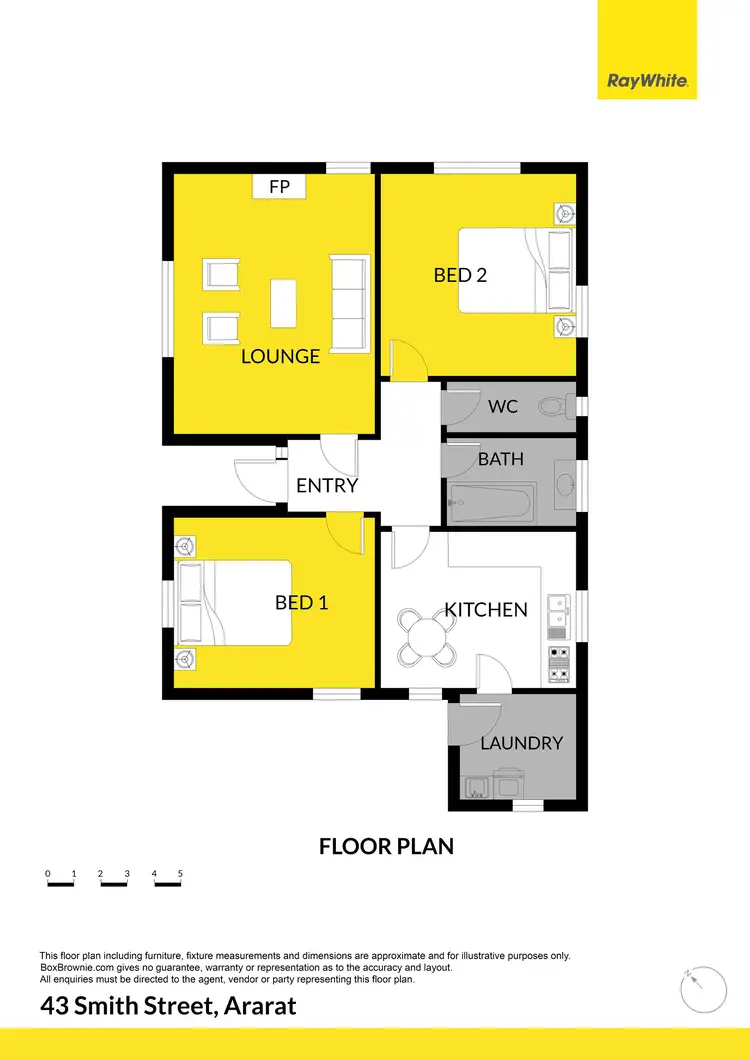 Floorplan of Homely house listing, 43 Smith Street, Ararat VIC 3377
