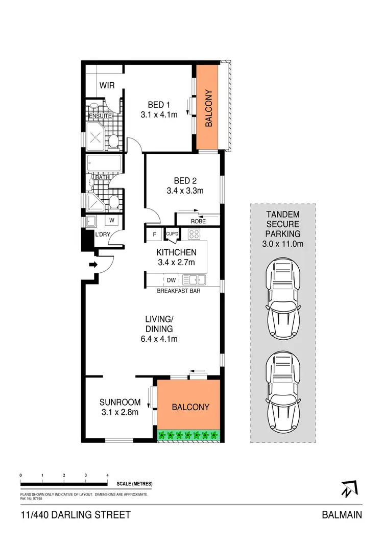 Floorplan of Homely apartment listing, 11/440 Darling Street, Balmain NSW 2041