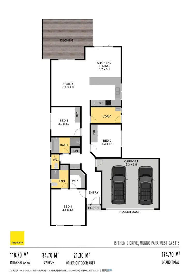 Floorplan of Homely house listing, 15 Themis Drive, Munno Para West SA 5115