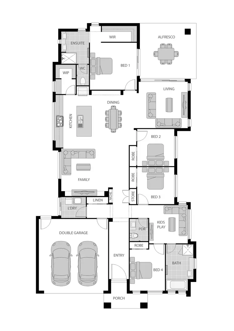 Floorplan of Homely house listing, 1 Livingstone Street, Logan Reserve QLD 4133