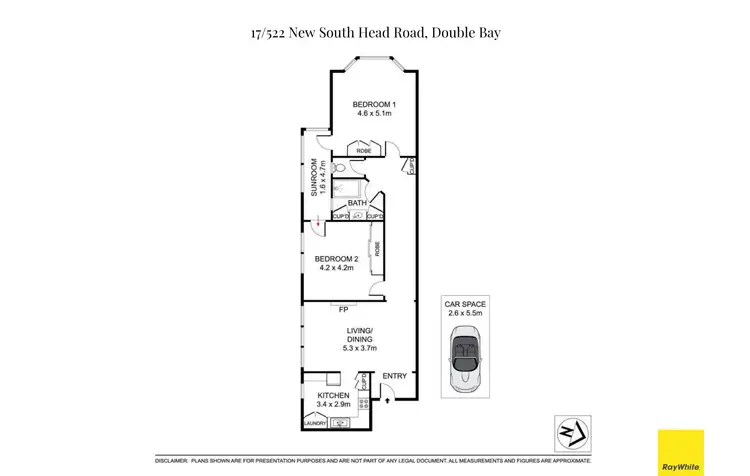 Floorplan of Homely apartment listing, 17/522 New South Head Road, Double Bay NSW 2028