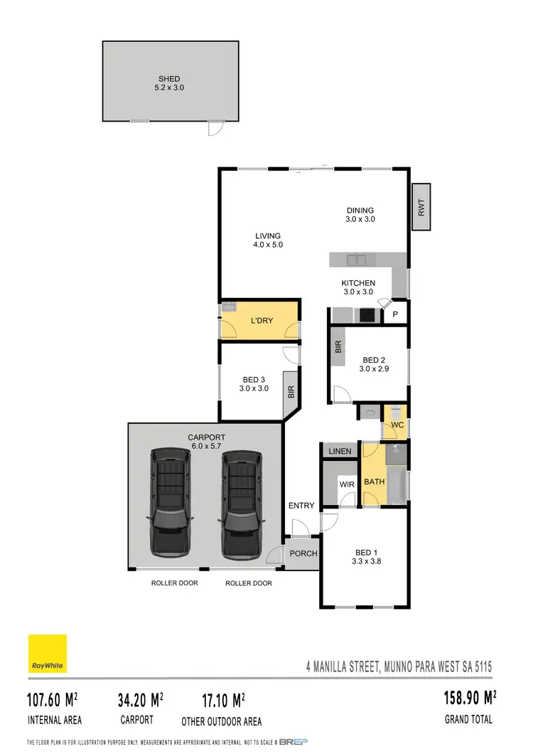 Floorplan of Homely house listing, 4 Manilla Street, Munno Para West SA 5115