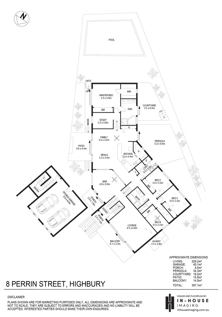 Floorplan of Homely house listing, 8 Perrin Street, Highbury SA 5089