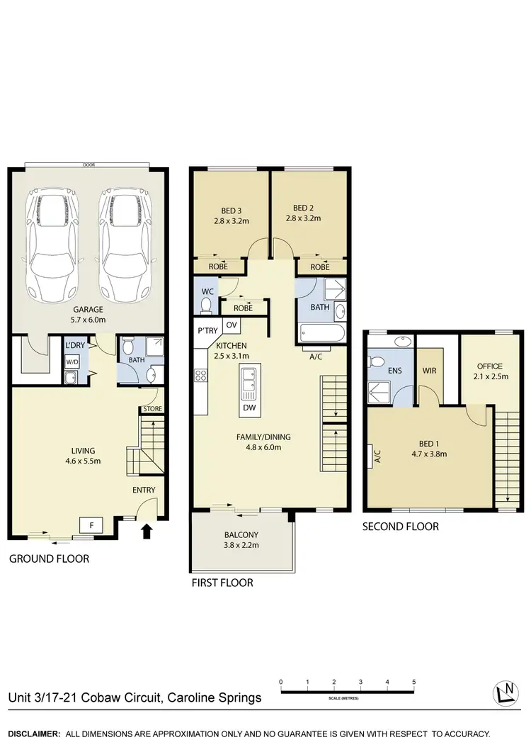 Floorplan of Homely house listing, 3/17-21 Cobaw Circuit, Caroline Springs VIC 3023