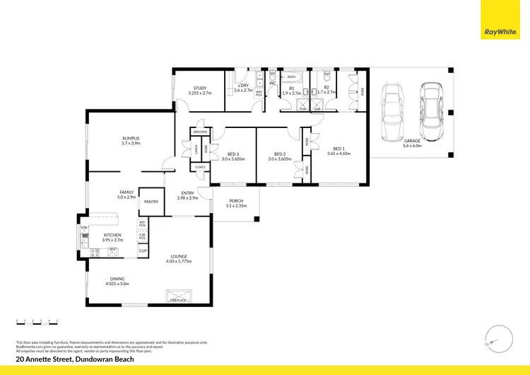 Floorplan of Homely house listing, 20 Annette Street, Dundowran Beach QLD 4655