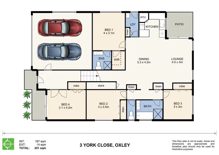Floorplan of Homely house listing, 3 York Close, Oxley QLD 4075