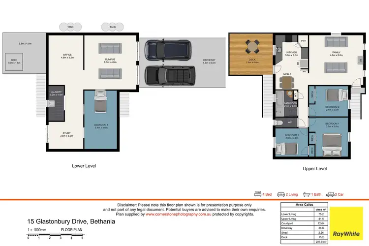 Floorplan of Homely house listing, 15 Glastonbury Drive, Bethania QLD 4205
