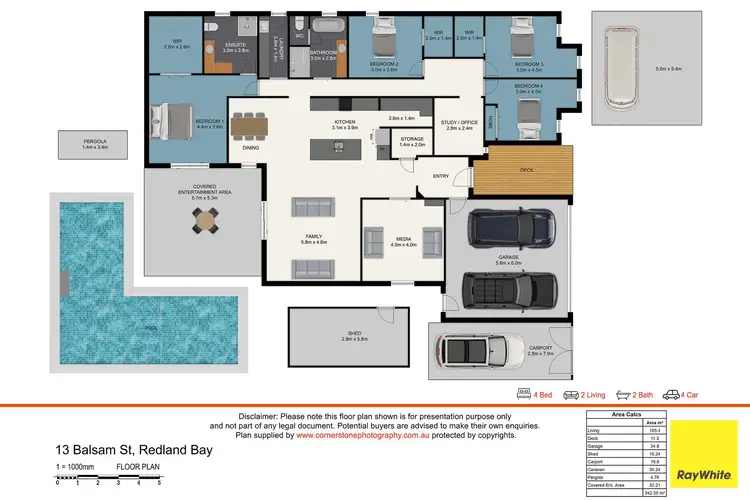 Floorplan of Homely house listing, 13 Balsam Street, Redland Bay QLD 4165