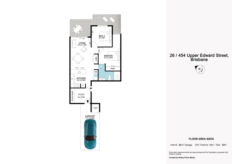 Floorplan of Homely apartment listing, 26/454 Upper Edward Street, Spring Hill QLD 4000
