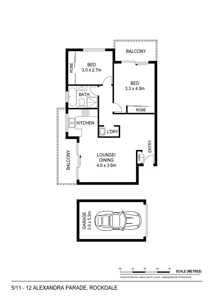 Floorplan of Homely unit listing, 5/11-12 Alexandra Parade, Rockdale NSW 2216