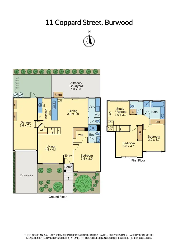 Floorplan of Homely house listing, 11 Coppard Street, Burwood VIC 3125