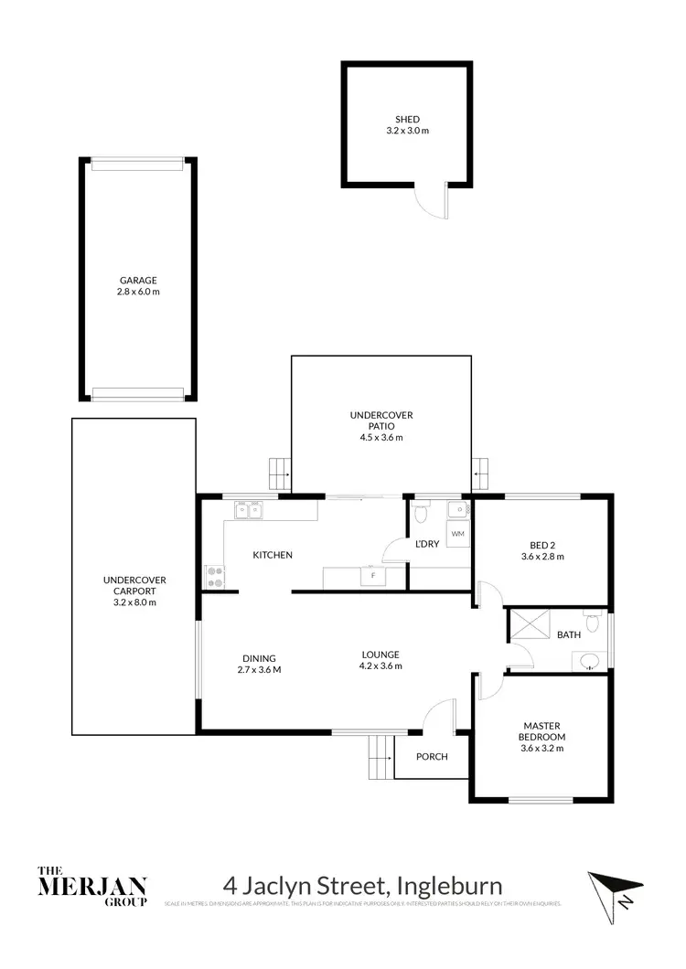 Floorplan of Homely house listing, 4 Jaclyn Street, Ingleburn NSW 2565