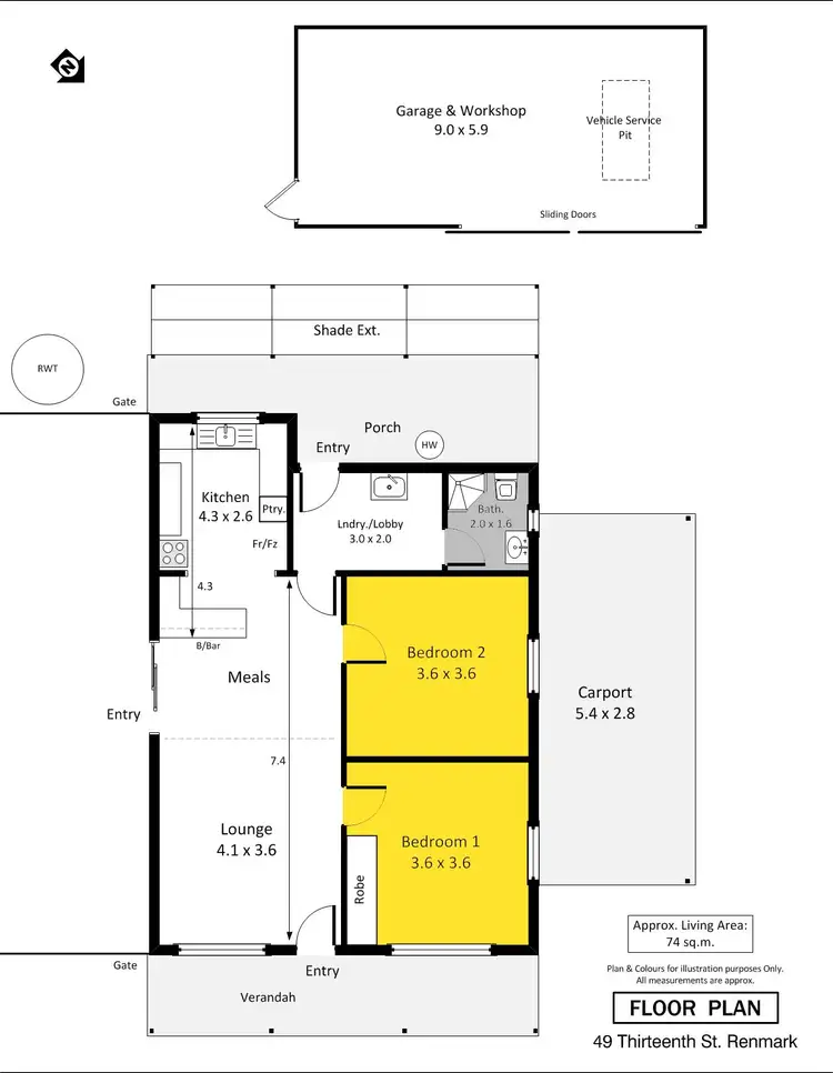 Floorplan of Homely house listing, 49 Thirteenth Street, Renmark SA 5341