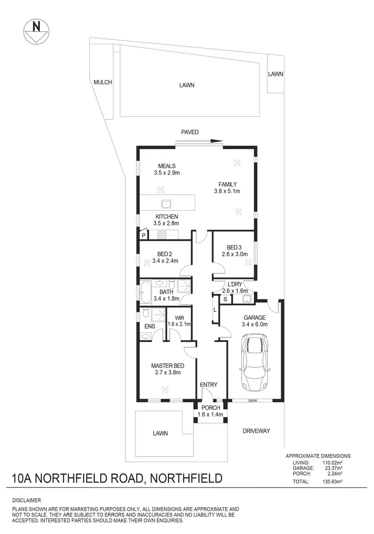 Floorplan of Homely house listing, 10a Northfield Road, Northfield SA 5085
