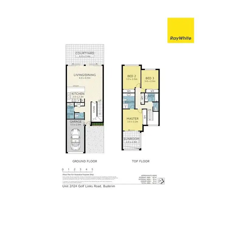 Floorplan of Homely townhouse listing, 2/124 Golf Links Road, Buderim QLD 4556