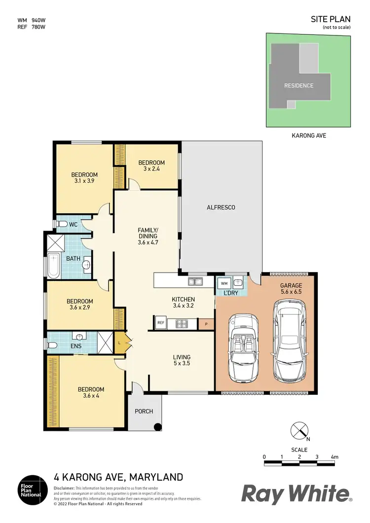 Floorplan of Homely house listing, 4 Karong Avenue, Maryland NSW 2287