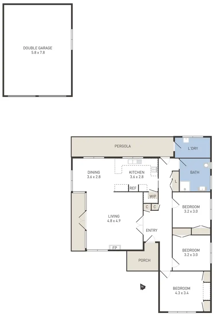 Floorplan of Homely house listing, 27 Wyndham Street, Werribee VIC 3030