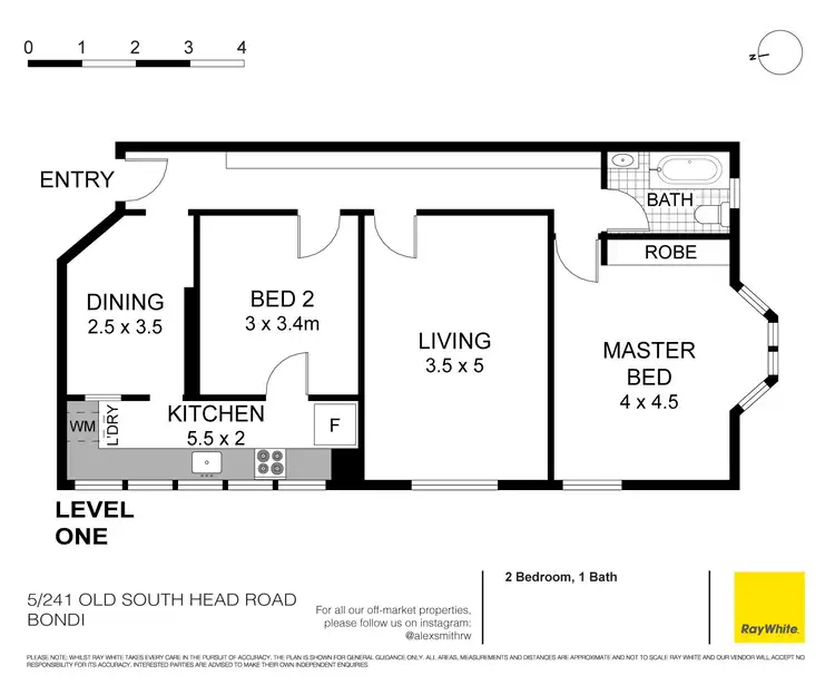 Floorplan of Homely apartment listing, 5/241 Old South Head Road, Bondi NSW 2026