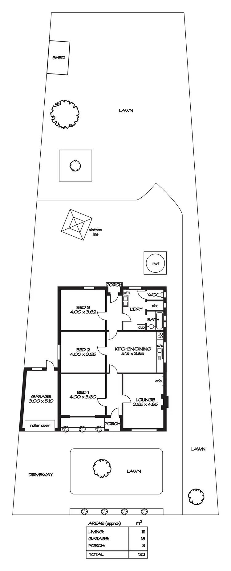 Floorplan of Homely house listing, 13 Minerva Crescent, Croydon Park SA 5008