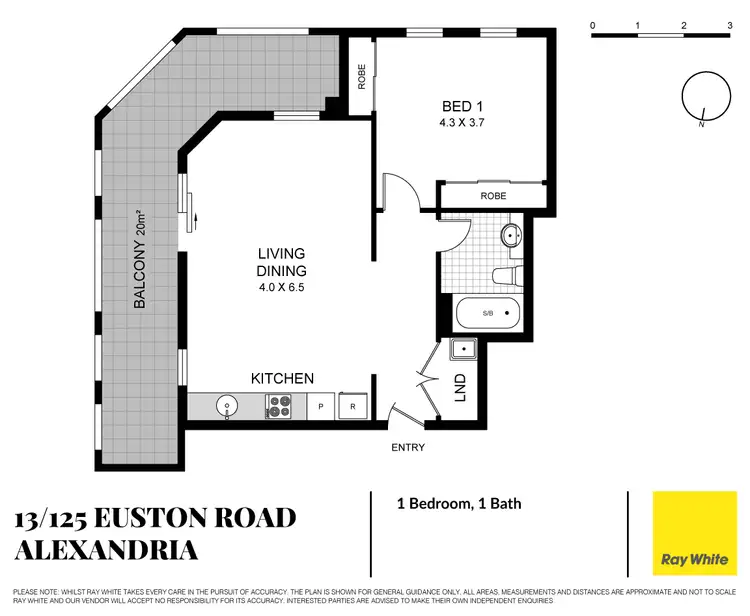 Floorplan of Homely apartment listing, 13/125 Euston Road, Alexandria NSW 2015