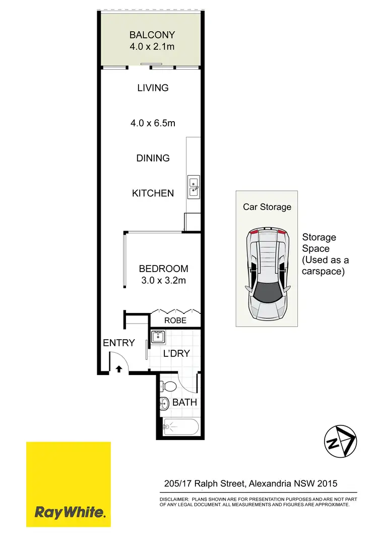 Floorplan of Homely apartment listing, 205/17 Ralph Street, Alexandria NSW 2015