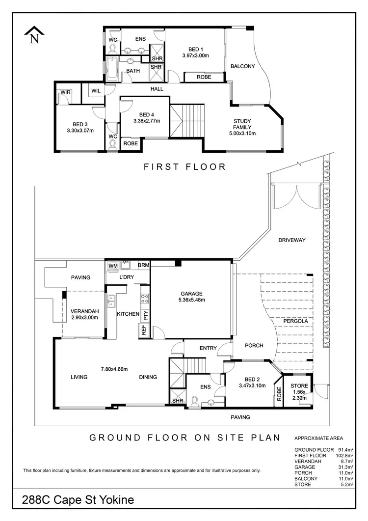 Floorplan of Homely house listing, 288C Cape Street, Yokine WA 6060