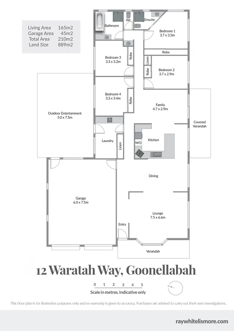 Floorplan of Homely house listing, 12 Waratah Way, Goonellabah NSW 2480