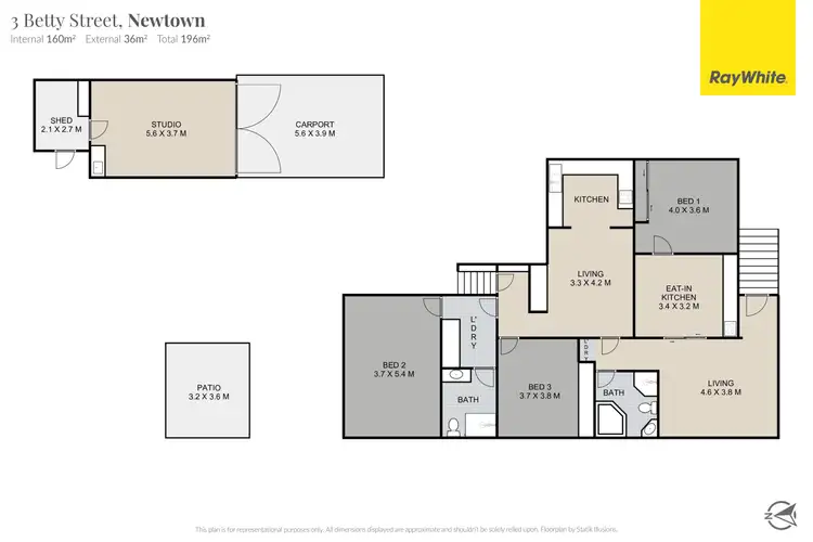 Floorplan of Homely house listing, 3 Betty Street, Newtown QLD 4350