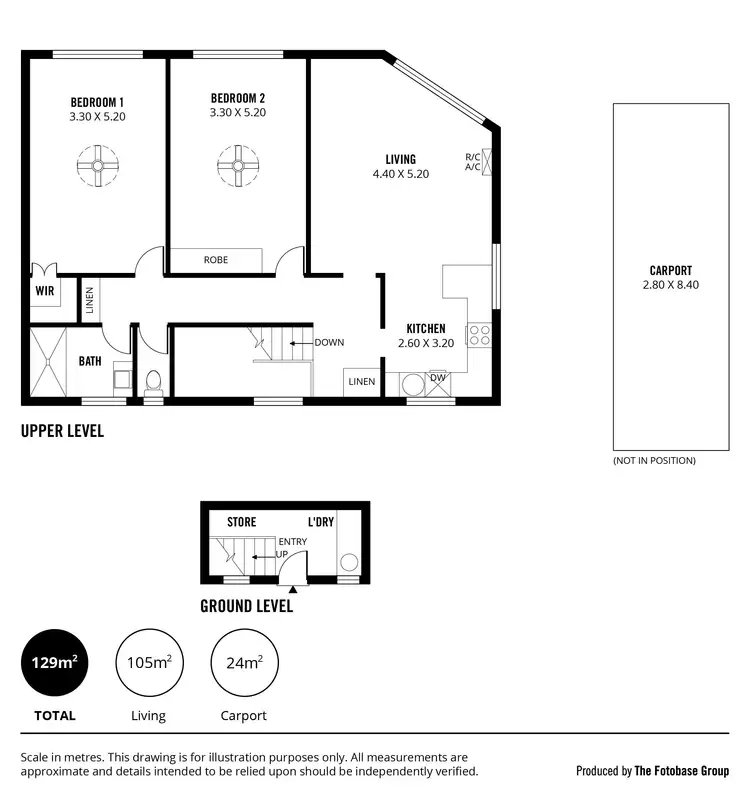 Floorplan of Homely unit listing, 3/107 Marlborough Street, Henley Beach SA 5022