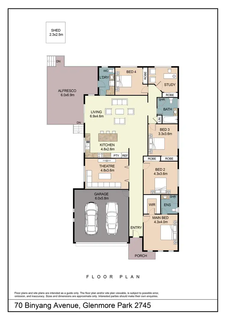 Floorplan of Homely house listing, 70 Binyang Avenue, Glenmore Park NSW 2745