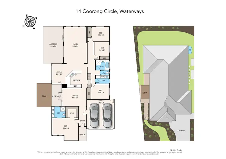 Floorplan of Homely house listing, 14 Coorong Circle, Waterways VIC 3195