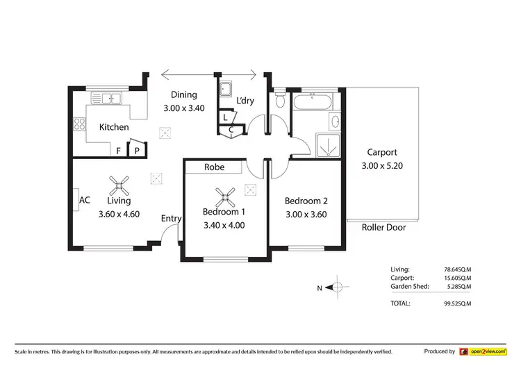 Floorplan of Homely unit listing, 7/98 Woodend Road, Trott Park SA 5158
