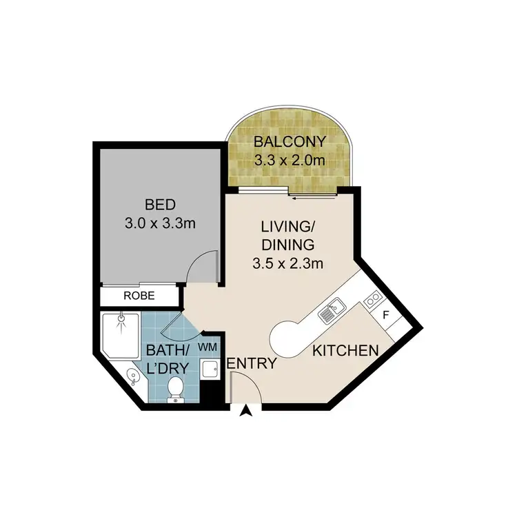Floorplan of Homely unit listing, 36/32 River Esplanade, Mooloolaba QLD 4557