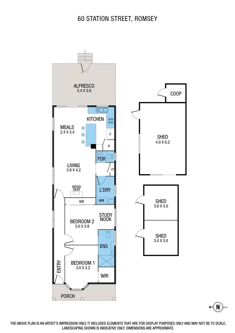 Floorplan of Homely house listing, 60 Station Street, Romsey VIC 3434