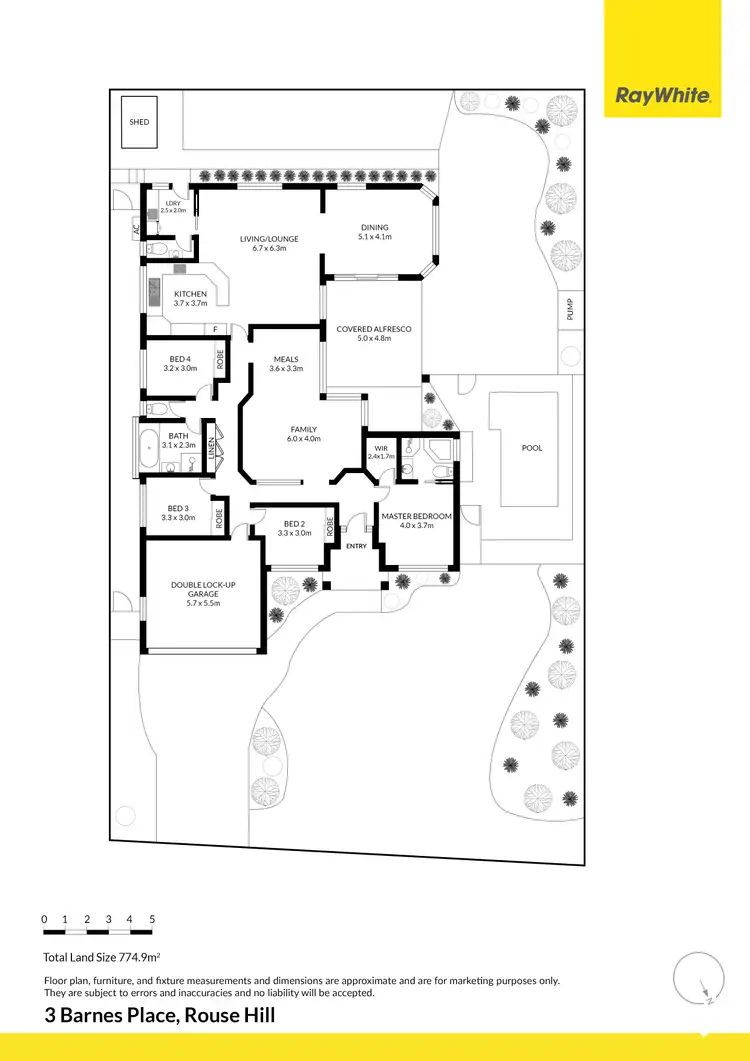 Floorplan of Homely house listing, 3 Barnes Place, Rouse Hill NSW 2155