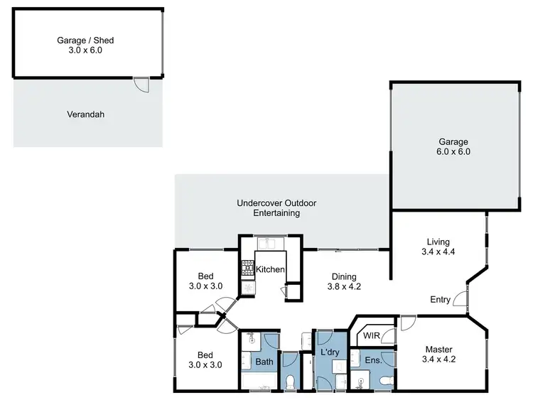 Floorplan of Homely house listing, 10 Trewin Street, Benalla VIC 3672