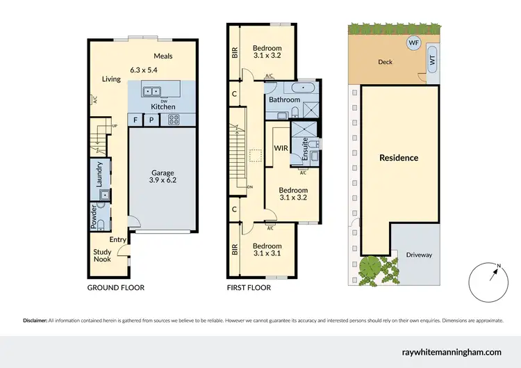 Floorplan of Homely townhouse listing, 35 Harvest Court, Doncaster VIC 3108