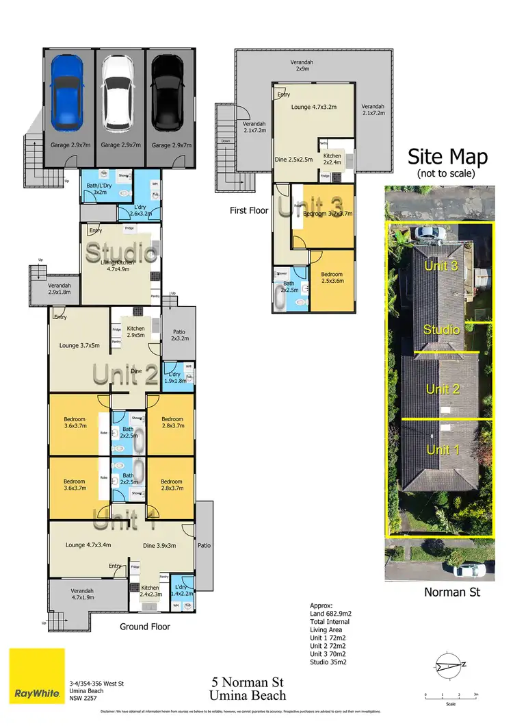 Floorplan of Homely block of units listing, 5 Norman Street, Umina Beach NSW 2257
