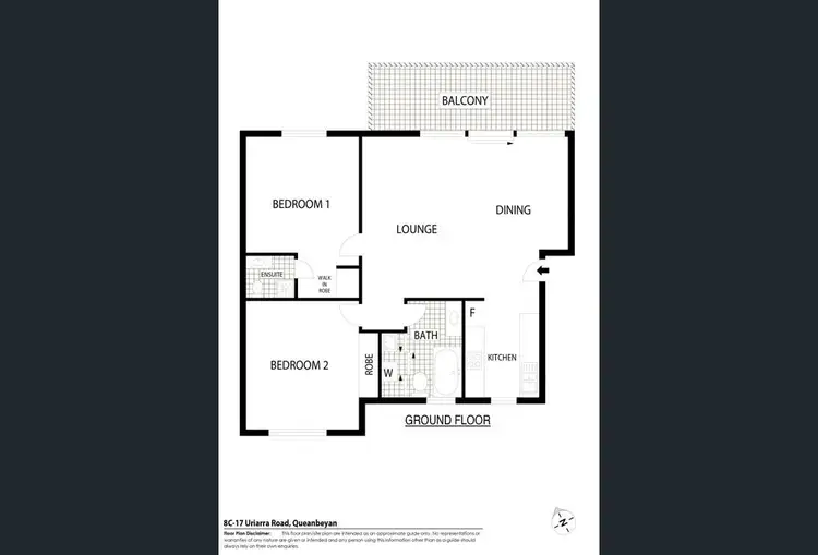 Floorplan of Homely unit listing, 8c/17 Uriarra Road, Queanbeyan NSW 2620