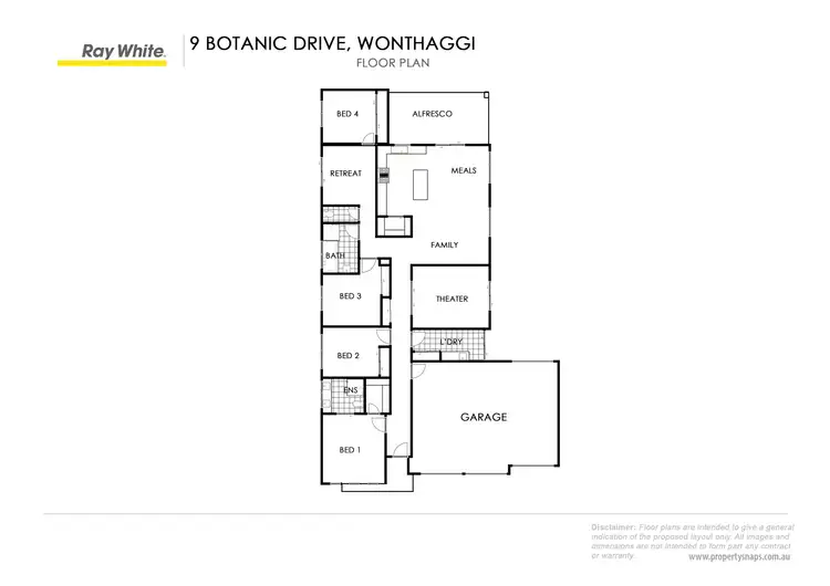 Floorplan of Homely house listing, 9 Botanic Drive, Wonthaggi VIC 3995
